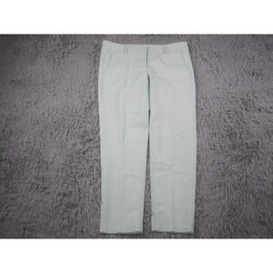 LOFT Pants Womens 10 Light Green Casual Flat Front Trouser Straight Leg Slim Fit
